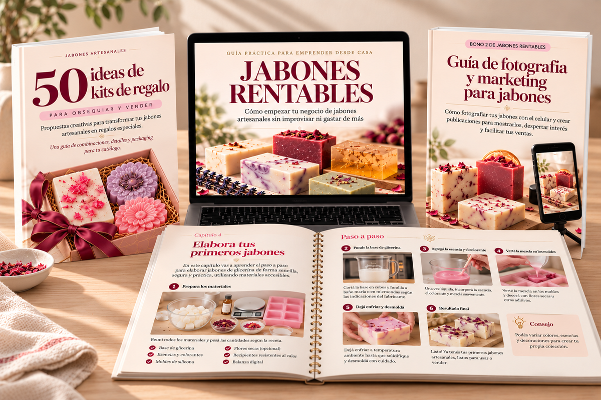 JABONES RENTABLES™ | Guía para emprender desde casa